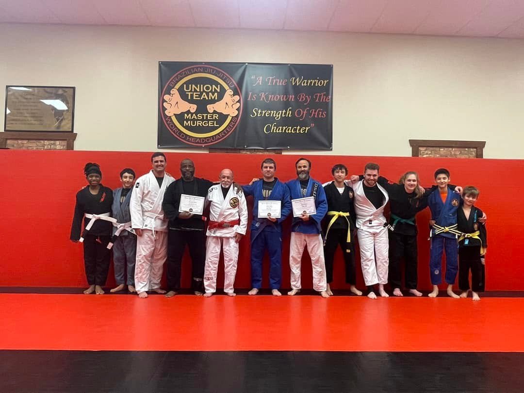 Grandmaster Ricardo Murgel with Union Team BJJ students and black belts